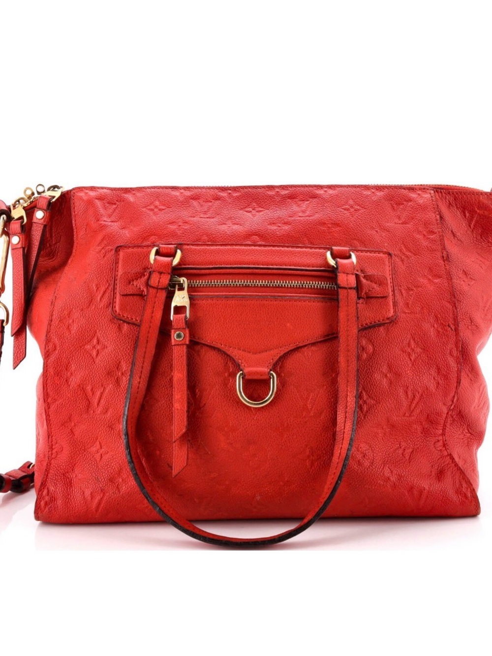 Louis Vuitton Red Empreinte Lumineuse GM w/ Gold Hardware